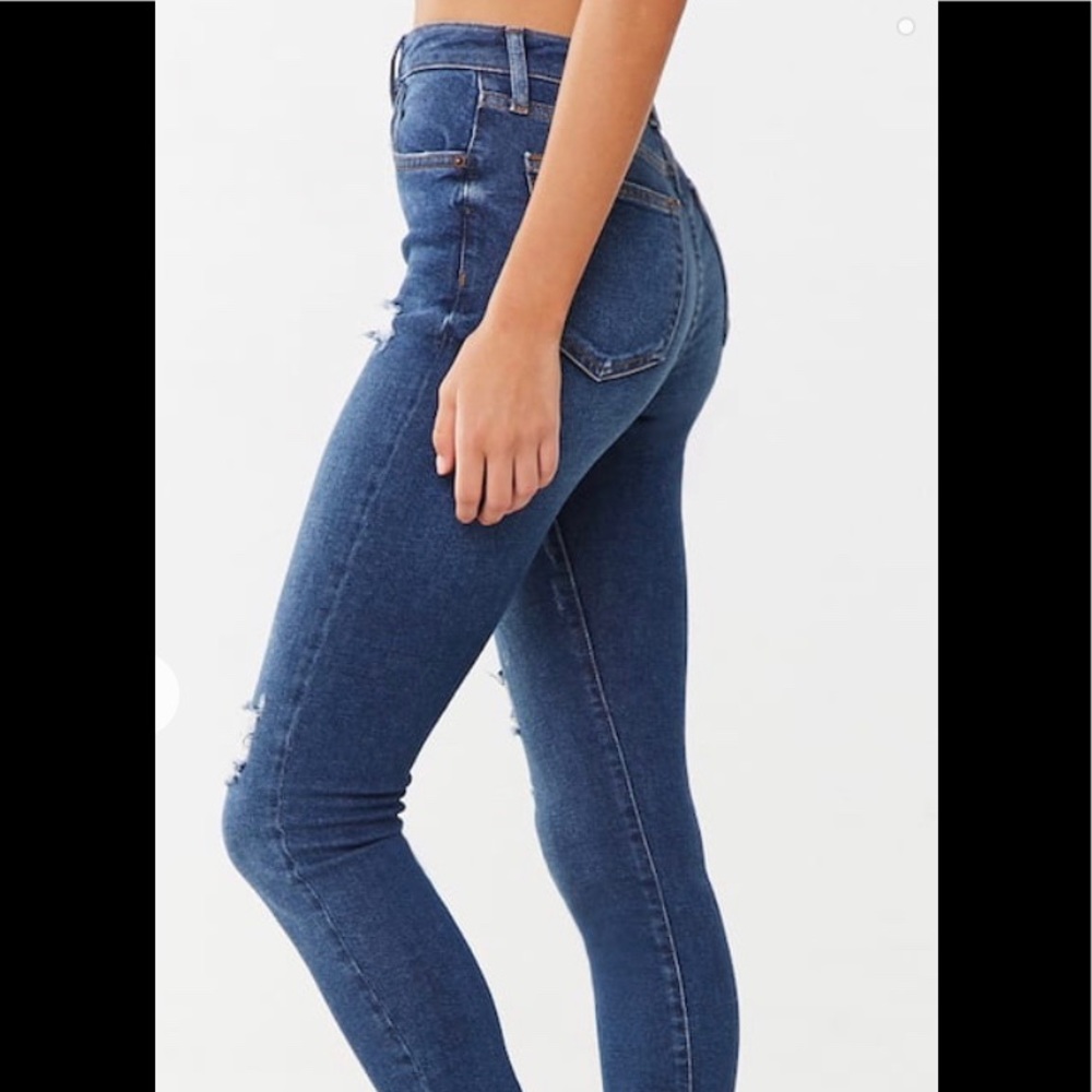 High Rise Distressed Jeans